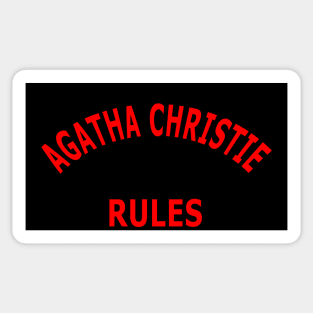 Agatha Christie Rules Sticker